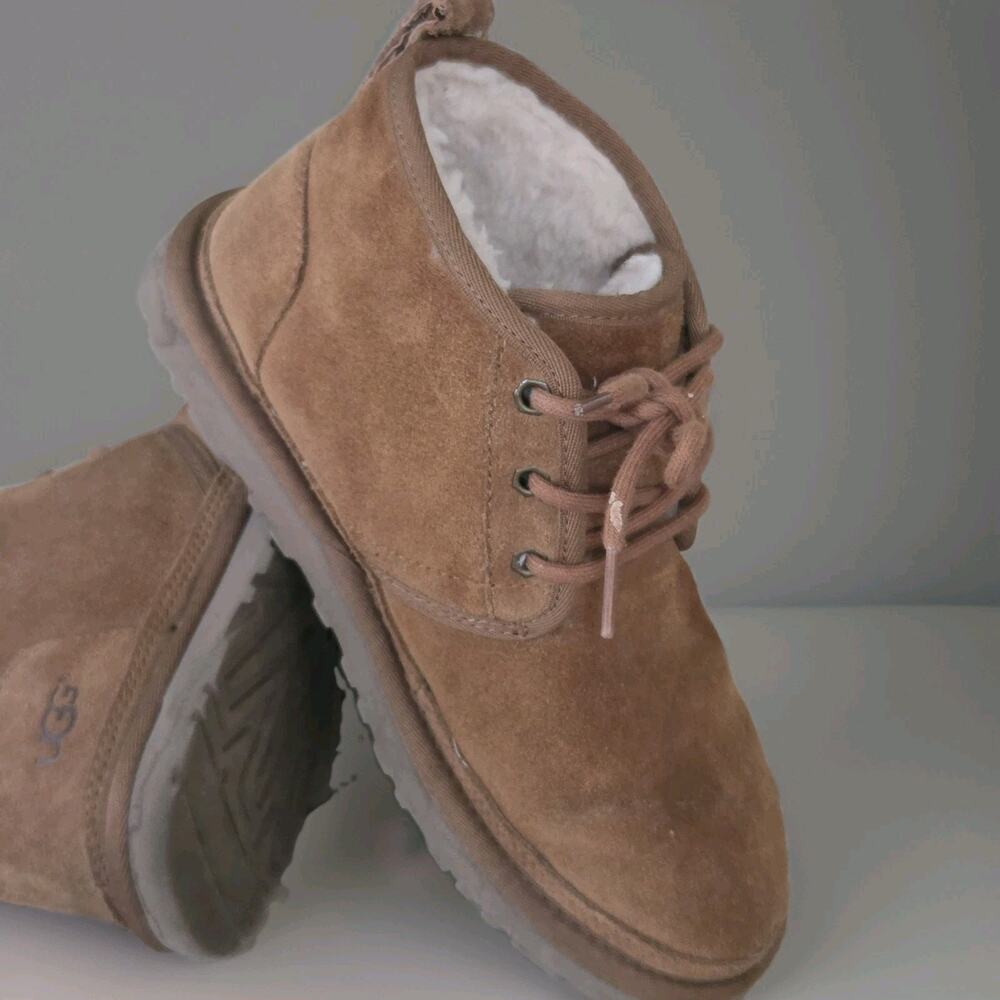 UGG Australia Neumel Brown Chukka Womens US 7 Boots Shoes Lace Up